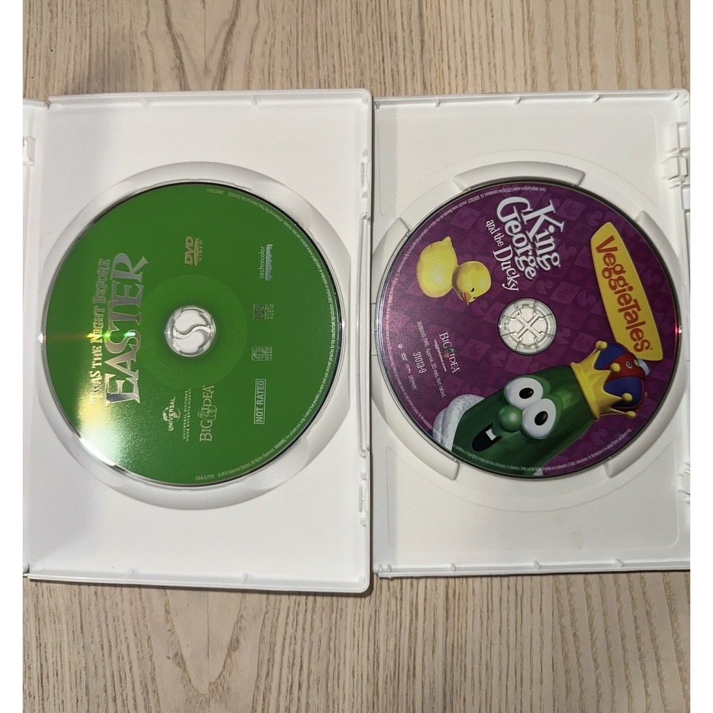 VeggieTales King George/Ducky &‎ Night Before Easter DVD Set of 2010-2012 Kids - Picture 3 of 3